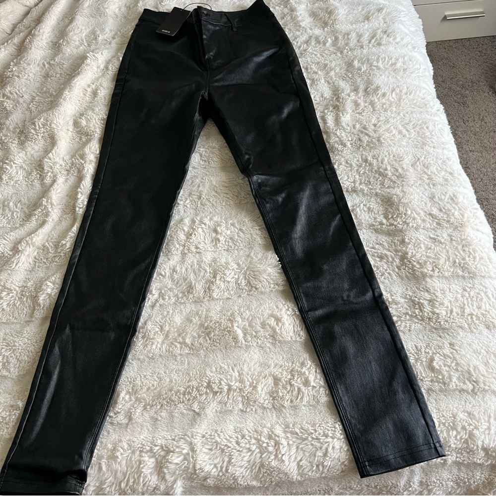 Black leather pants